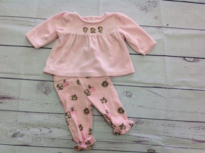 Gymboree PINK & BROWN 2 PC Outfit