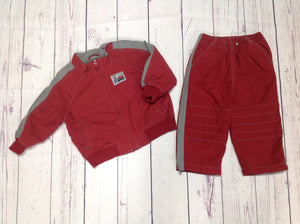 Gymboree RED & GRAY 2 PC Outfit