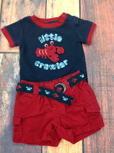 Gymboree Red & Blue 2 PC Outfit