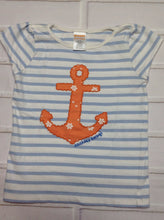 Gymboree White & Baby Blue Top