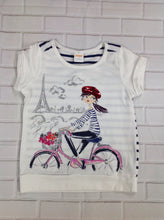 Gymboree White & Navy Top