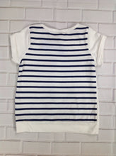 Gymboree White & Navy Top