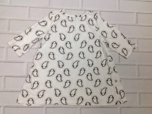 Gymboree White Print Top