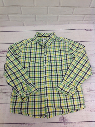 Gymboree YELLOW & GREEN Plaid Top