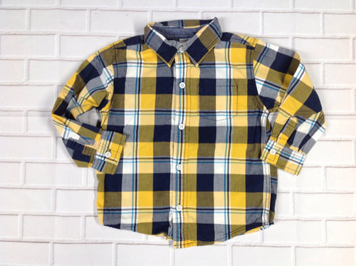 Gymboree Yellow & Navy Top