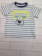 H & M Blue & Lime Top