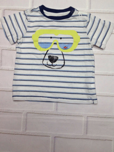 H & M Blue & Lime Top