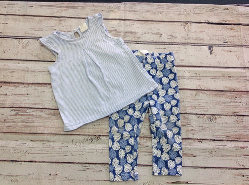 H & M Blue Print 2 PC Outfit