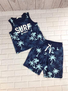 H & M Navy Print 2 PC Outfit