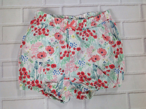 H & M White Print Shorts
