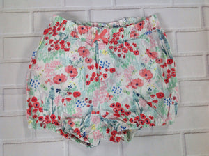 H & M White Print Shorts