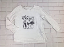 H & M White Print Top