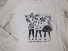 H & M White Print Top
