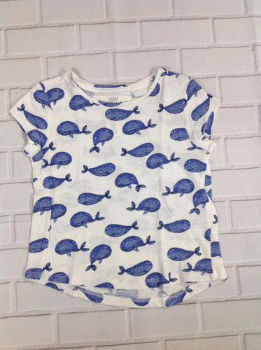 H & M White Print Top