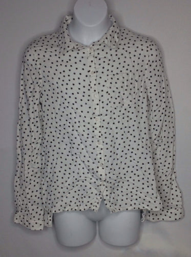 H&M OFF-WHITE & BLUE Top