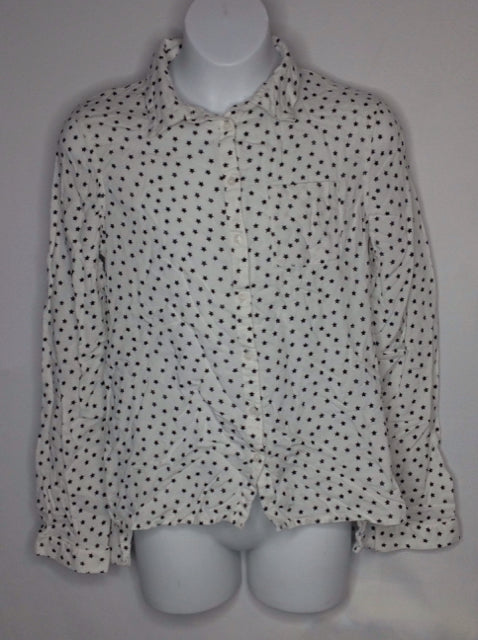 H&M OFF-WHITE & BLUE Top