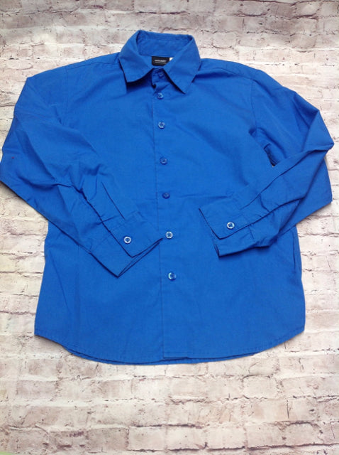 HOLIDAY EDITIONS Blue BUTTON UP Top