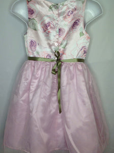 HOLIDAY EDITIONS LIGHT PINK & GREEN Dress