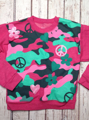 Hanes Pink & Green Top