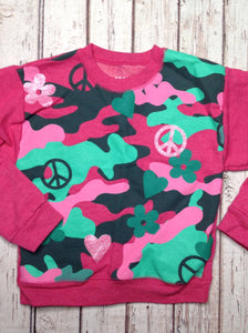 Hanes Pink & Green Top