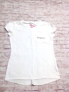Hanes White & Silver Top