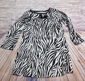 Hanna Anderson Black & White Zebra Dress