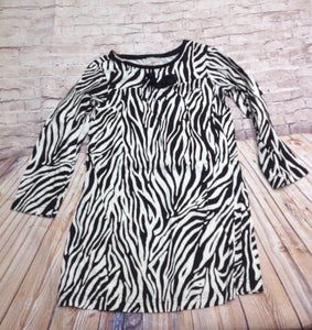 Hanna Anderson Black & White Zebra Dress