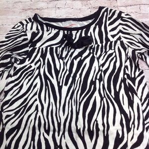Hanna Anderson Black & White Zebra Dress