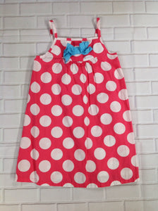 Hanna Anderson Pink & White Polka Dot Dress