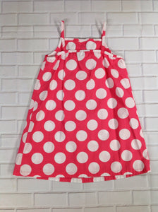 Hanna Anderson Pink & White Polka Dot Dress