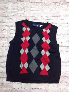 Happy Fella Black & Red Diamonds Top