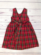 Hartstrings Red Print Plaid Dress