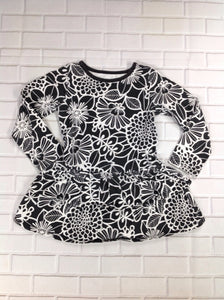 Healthtex Black & White Floral Dress