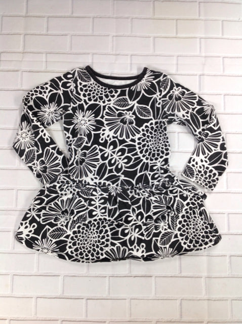Healthtex Black & White Floral Dress