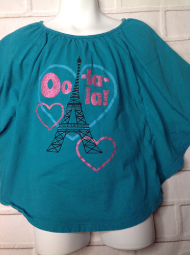 Healthtex Green & Pink Top