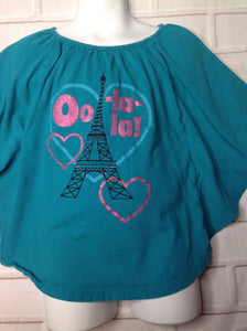 Healthtex Green & Pink Top