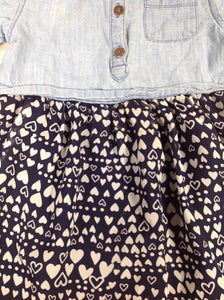 Healthtex Navy Print Dress