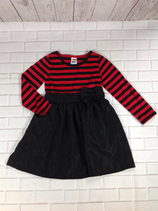 Healthtex Red & Black Stripe Dress