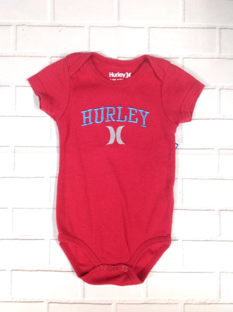 Hurley Red Print Onesie