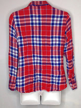 IZ BYER Blue & White Top