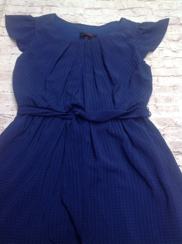 IZ BYER Blue Print Dress