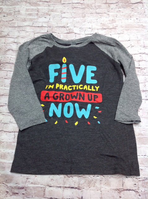 Instant Message GRAY PRINT Top