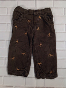 Izod Brown Print Pants