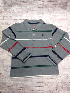 Izod GRAY PRINT Stripe Top