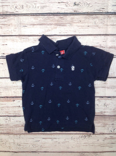 Izod Navy Print Top