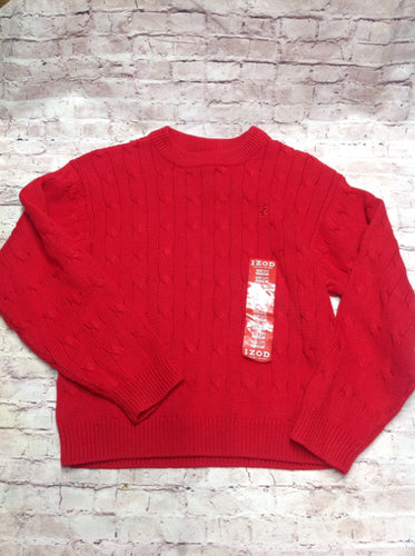 Izod Red Solid Sweater
