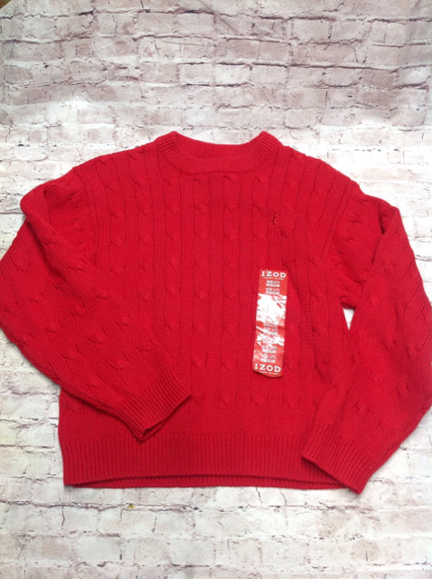 Izod Red Solid Sweater