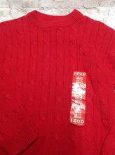 Izod Red Solid Sweater