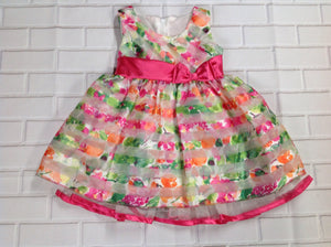 JESSICA ANN Pink & Green Dress