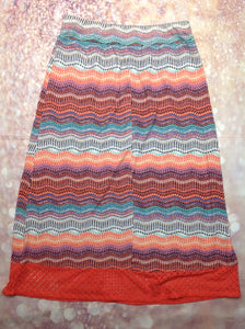 JOEY B BLACK & PEACH Skirt